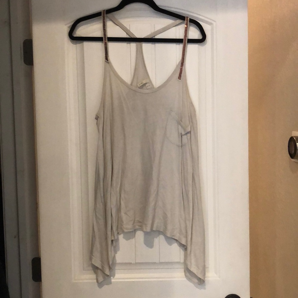 Frenchi - Drape Tank - Cream - Size XL